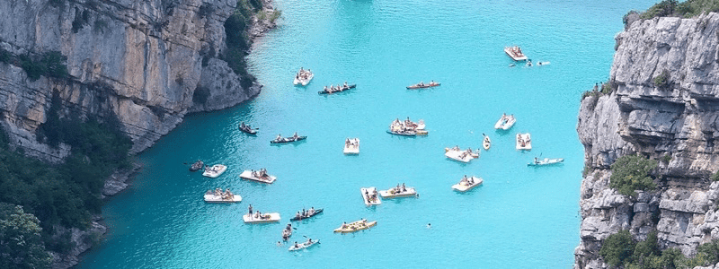 Boats in water